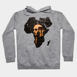 Africa Map Art Hoodie